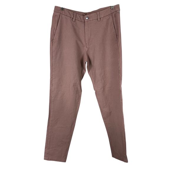 Lululemon Commission Pant Slim Earth Dye Earth Color Clay Men's Sz 34 x 32 EUC - Picture 1 of 9